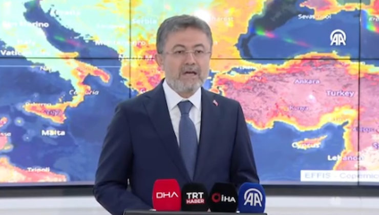 Bakan Yumaklı yangının devam ettiği tek yeri açıkladı