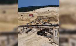 Çatalca’da kum ocağında göçük: 1 işçi balçık içinde kaldı