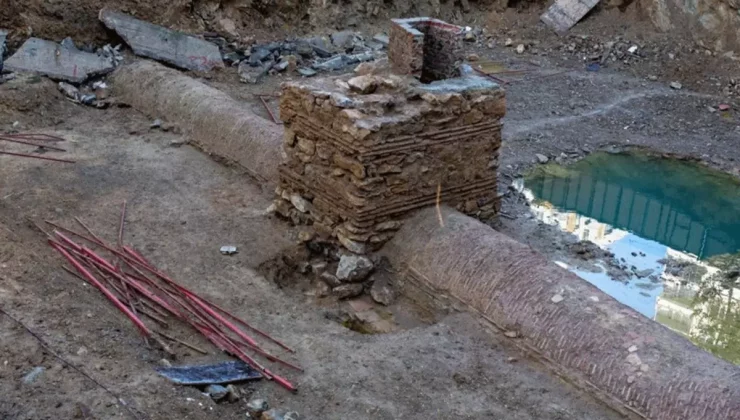 Kocaeli’de sondaj çalışmasında Bizans dönemine ait su kanalı bulundu