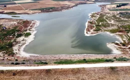 Tekirdağ’daki Türkmeneli Göleti’nde su seviyesi yüzde 5’in altına düştü