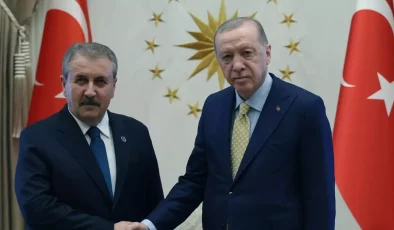 Cumhurbaşkanı Erdoğan, BBP lideri Mustafa Destici’yi kabul etti