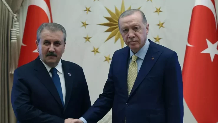 Cumhurbaşkanı Erdoğan, BBP lideri Mustafa Destici’yi kabul etti