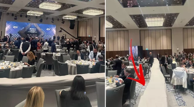 DEİK’in iş dünyasını buluşturduğu programda oturma düzeni tepki çekti